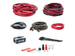 Набор проводов для подключения 2х кан. усилителя, Tonemix PAC-T8CU, 8Ga, МЕДЬ, фото 4