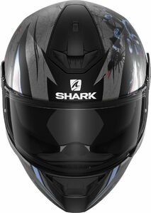 Шлем SHARK D-SKWAL 2 ATRAXX MAT матовый Black/Grey/Blue M, фото 4
