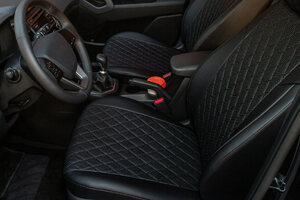 Чехлы из экокожи Ромб Seintex для Ford Mondeo IV Titanium 2007-2014, фото 2