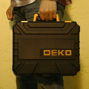 Аккумуляторная отвертка DEKO DKS4FU-Li в кейсе  + набор инструментов 112 предметов 063-4153, фото 5