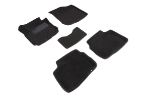 Ворсовые 3D коврики в салон Seintex для Hyundai Elantra 2006-2011 (черные)