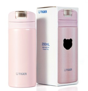Термокружка Tiger MMX-A020 Powder Pink 0,2 л (цвет пудрово-розовый), фото 3