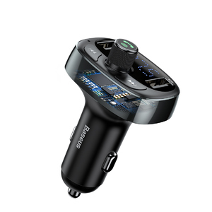 Автомобильное зарядное устройство Baseus T typed Bluetooth MP3 charger with car holder Tarnish, фото 4