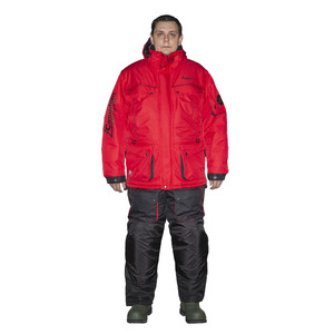 Костюм рыболовный зимний Canadian Camper SNOW LAKE PRO (куртка+брюки) цвет black/red, M, фото 1