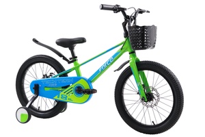 Велосипед детский Tech Team Forca 18" green/blue 2024 (магниевый сплав), фото 2