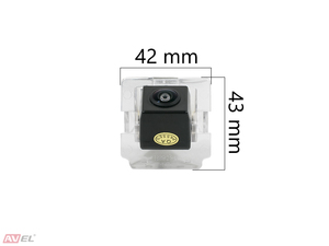 CCD HD штатная камера заднего вида AVS327CPR (#060) для MITSUBISHI OUTLANDER II XL (2006-2012) / OUTLANDER III (2012-...) / LANCER X HATCHBACK / CITROEN C-CROSSER / PEUGEOT 4007, фото 2