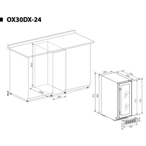 Винный шкаф Temptech OX30DX-24, фото 4