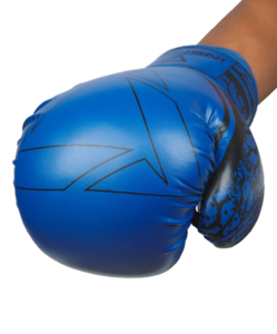 Перчатки боксерские Insane ODIN, ПУ, синий, 8 oz, фото 3