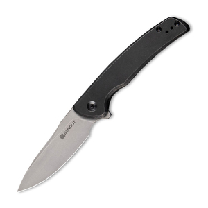 Складной нож SENCUT Tynan 10Cr15CoMoV Steel Gray Stonewashed Handle Stainless Black, фото 1