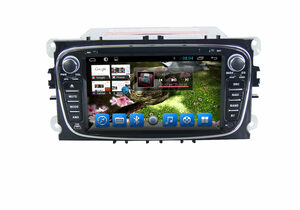 Штатная магнитола CARMEDIA QR-7005 DVD Ford Focus II, Mondeo, S-MAX, Galaxy, Tourneo/Transit Connect черный, фото 4