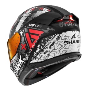 Шлем Shark SKWAL I3 HELLCAT MAT Black/Chrome/Red (M), фото 2
