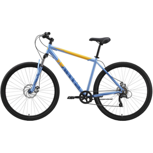 Велосипед Stark'23 Respect 29.1 D Microshift голубой металлик/синий/оранжевый 18", фото 2