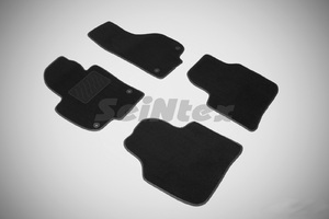 Ворсовые LUX коврики в салон Seintex для Skoda Superb II 2008-2015 (черные, 85491), фото 1