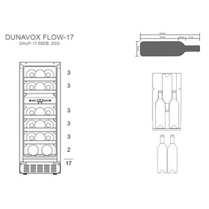 Винный шкаф Dunavox DAUF-17.58DSS, фото 6