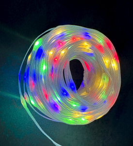 Инновационная водонепроницаемая LED-гирлянда ЛАМПОВА "Звёздный путь" цветная, 300 ламп, 32 метра (TYL-27-SB+220-RGB300-32), фото 3