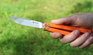 Нож-бабочка Ganzo G766-OR, оранжевый, фото 13