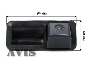 CCD штатная камера заднего вида AVEL AVS321CPR для FORD C-MAX / FIESTA VI / FOCUS II / KUGA / S-MAX (#013), интегрированная с ручкой багажника, фото 2