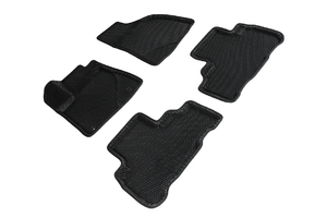 Коврики EVA 3D ромб для Toyota Highlander III 2013-2019 (черные, 95352)