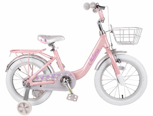 Велосипед Tech Team Milena 16" светло-розовый (алюмин) корзина