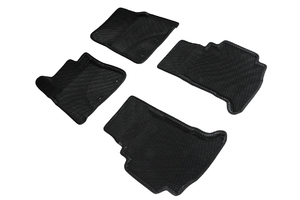 Коврики EVA 3D соты для Toyota Land Cruiser 200 2012-2021 (черные, 95249), фото 1