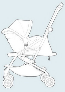 Адаптер Maclaren для установки автокресла Britax Romer на шасси коляски Maclaren Atom, фото 1