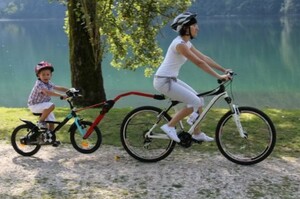Прицепное устройство PERUZZO Trail Angel детского велосипеда к взрослому (желтое), фото 5