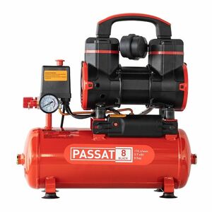 Компрессор  AURORA PASSAT-8 BLACK 4G тихий, безмасляный (8л, 170л/мин, 0.9кВт), фото 6