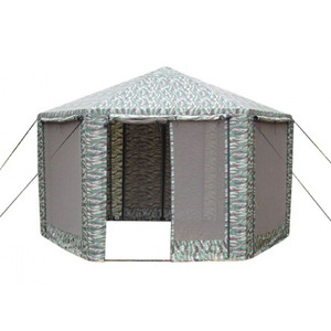 Шатер Митек "Пикник-шестигранник" камуфляж (6 стен противомоскитных, 6 глухих, швы проклеены), фото 1