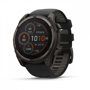 Часы Garmin Fenix 8 51mm Saph Carbon Grey DLC titanium Black-Pebble Grey Sln (010-02907-70G), фото 1