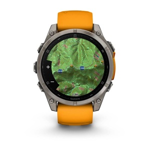 Часы Garmin Fenix 8 47mm AMOLED Saph Graphite DLC Titanium Spark Orange-Graphit Sln (010-02904-19G), фото 6