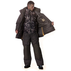 Костюм рыболовный зимний Canadian Camper YUKON 3в1 (куртка+внутрення куртка+брюки) цвет stone, XXL, фото 4