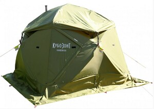 Универсальная палатка Лотос Кубозонт 4у (Дно гидроизоляционное 4у (250х250) + Пол утепленный (260х260) ПУ4000), фото 5