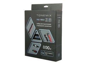 Набор проводов для подключения 2х кан. усилителя, Tonemix PAC-T8CU, 8Ga, МЕДЬ, фото 2