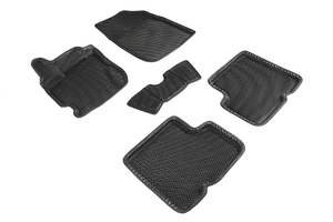 Коврики EVA 3D ромб Seintex для Renault Duster рест 2015-2021 (черные, 95229)