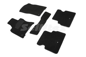 Ворсовые LUX коврики в салон Seintex для Infiniti Q50 2013-н.в. (черные, 89616), фото 1