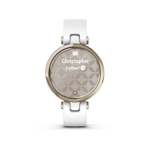 Смарт-часы Garmin LILY кремово-золотистый безель, белый корпус и силиконовый ремешок, фото 7