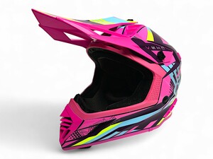 Шлем AiM RH855(Fiber Glass) VEXO глянцевый Purple/Pink XS, фото 2