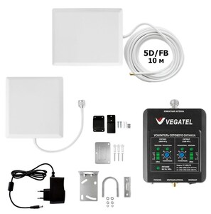 Готовый комплект усиления сотовой связи VEGATEL VT-1800/3G-kit (LED), фото 1