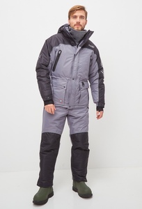 Костюм рыболовный зимний Canadian Camper DENWER PRO (куртка+брюки) цвет black / gray, XXL