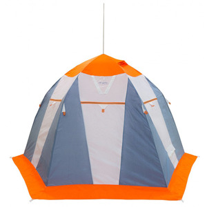 Палатка рыбака Митек Нельма 3 (оранжево-белый/сероголубой), фото 1