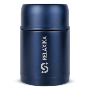 Термос для еды Relaxika 301 (0,7 литра), темно-синий