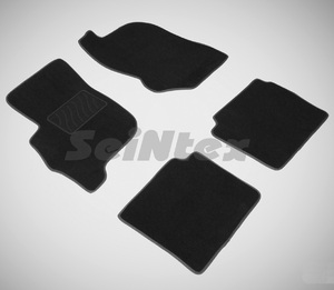 Ворсовые LUX коврики в салон Seintex для Mitsubishi Galant IX 2003-2012 (черные, 83166), фото 1