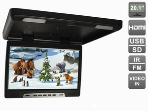 Потолочный автомобильный монитор 20,1" с HDMI и встроенным медиаплеером AVEL Electronics AVS 2020MPP (черный), фото 1