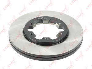 Диск тормозной передний (277x26) LYNXauto BN-1107. Для NISSAN Pathfinder(R50) 2.4-3.2D 97-04 / Pick Up(D22) 2.4-3.2D 97> / Terrano(WD / R20) 2.4-3.3 >02, FORD Maverick 2.4-2.7D 93-98, фото 1
