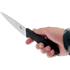 Нож Victorinox разделочный, лезвие 12 см, черный, фото 6