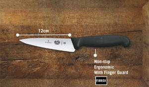 Нож Victorinox разделочный, лезвие 12 см, черный, фото 7
