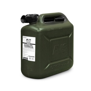 Канистра топливная пластиковая AVS TPK-Z 10 литров (тёмно-зелёная), фото 1