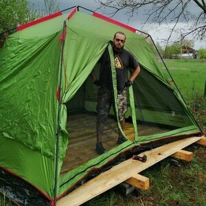 Палатка Tramp Lite Bungalow (зеленая), фото 18