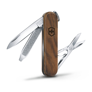 Нож-брелок Victorinox Classic SD, 58 мм, 5 функций, рукоять из орехового дерева, фото 2