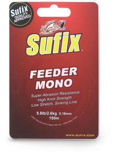 Леска SUFIX Feeder mono красная 150м 0.18мм 2.8кг